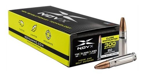 NovX Ammunition Pentagon Rifle .300 Blackout 125gr HP 2300 fps 20/ct