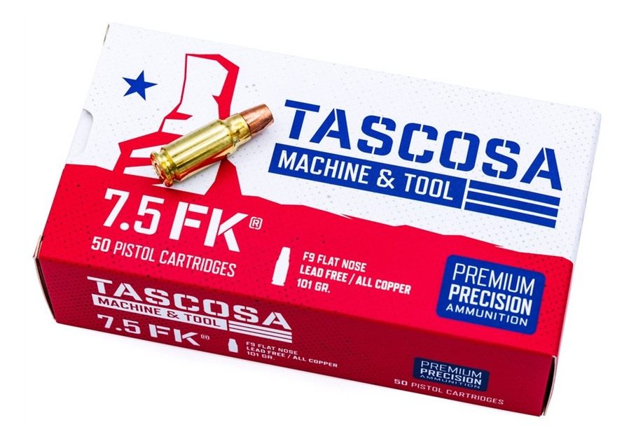 Tascosa Machine Tool and TMTAMMOF9 7.5FK 101gr Flat Nose 50 Per Box/12 Case view 2