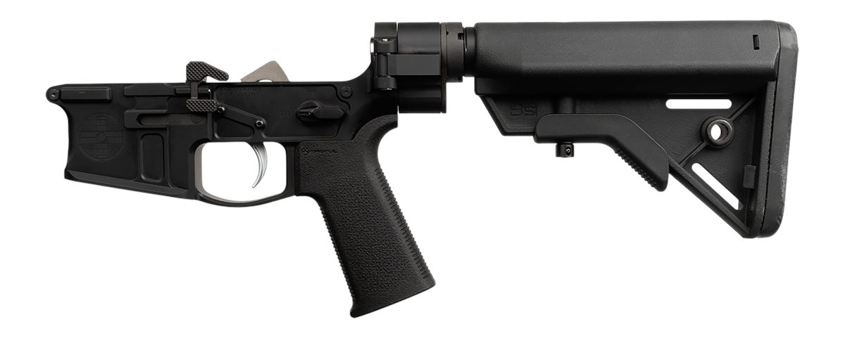 Shield Arms SA-SA15FB Complete Lower Receiver Multi Aluminum Black Anodized