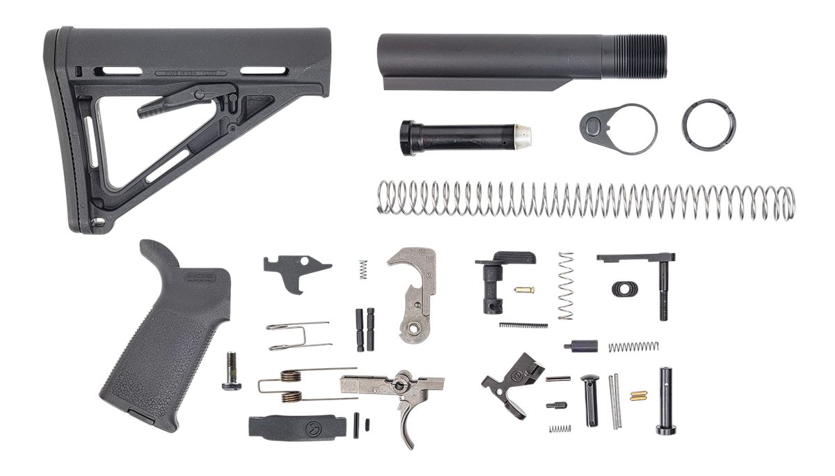 DPMS Panther Arms DP51655109854 MOE PPT Lower Build Kit AR-15 Includes Blac