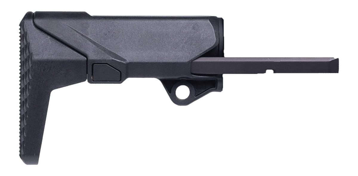 Q Accshortystockblk Shorty Black Polymer Fits AR/M4