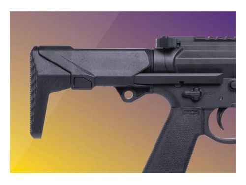 Q Accshortystockblk Shorty Black Polymer Fits AR/M4 view 2