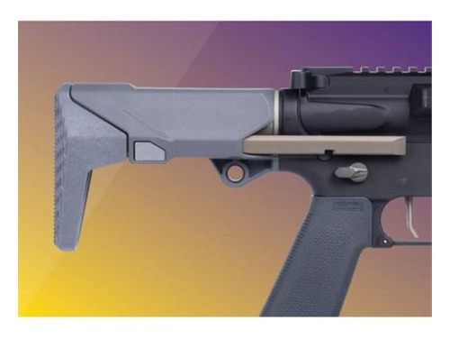Q Accshortystockgray Shorty Gray Polymer Fits AR/M4 view 2