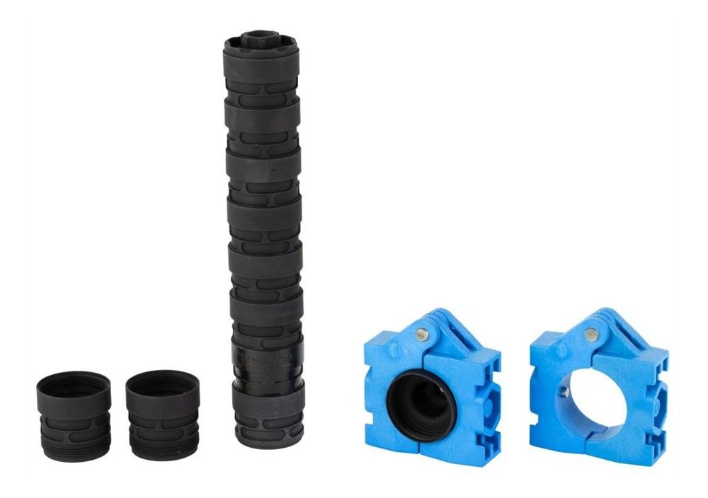 Q ERECTOR 22 SUPPRESSOR 22LR MODULAR ALUMINUM,SS BAFFLES 1/2X28 BLACK