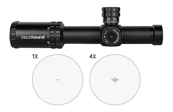 Blackhound Optics BKH SCP Gnesis 1-4X24 30M FFP