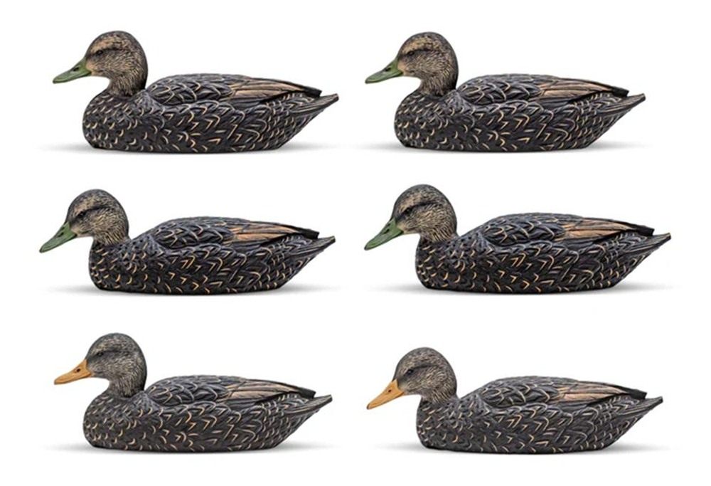 Rig Em Waterfowl Mainline Decoys, 6 Pack, Black Ducks (333-BD) view 2