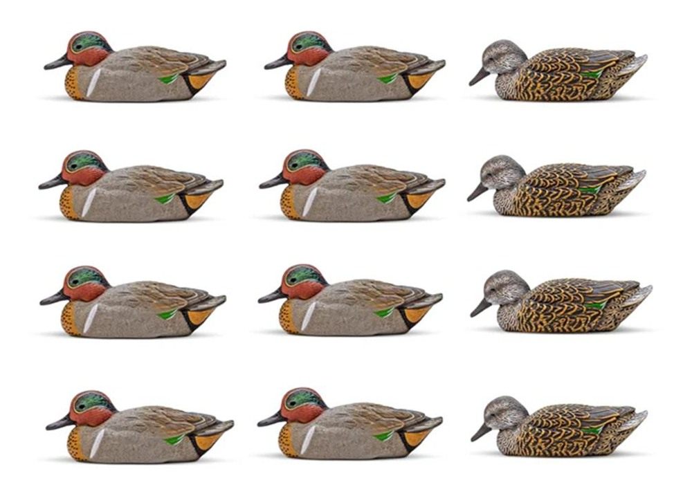 Rig Em Waterfowl Mainline Decoys, 12 Pack, Green-Winged Teal (333-GT) view 2