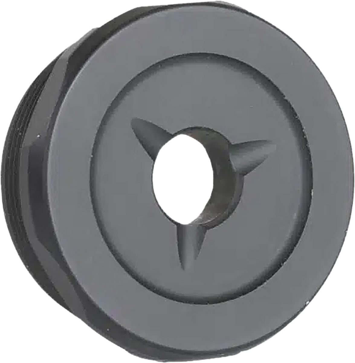 JK Armament LT Flash Reducer End Cap 30 Cal Fits Aluminum Hard Anodized Bla