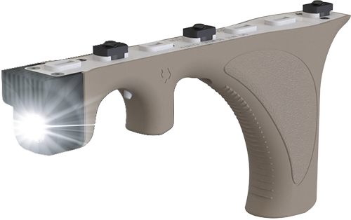 Viridian 4LUX Close Quarters Grip Weapon Light 400 Lumen FDE Ergonomic M-LO view 3
