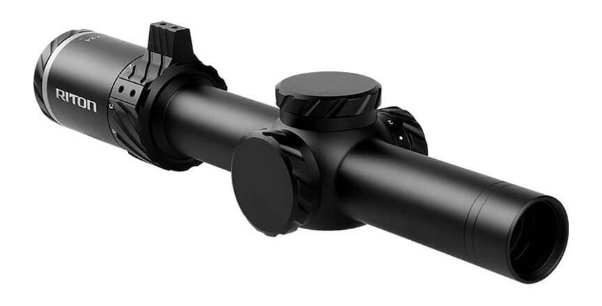 Riton Optics 3T18ASIBLK2 3 Tactix Black 1-8x24mm 30mm Tube Illuminated OT R view 4
