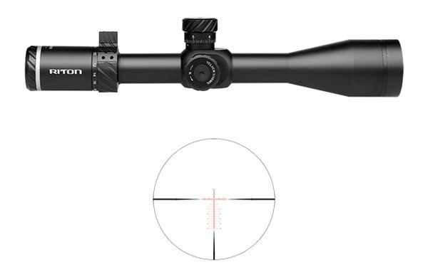 Riton Optics 3C624LFI23 3 Conquer Black 6-24x50mm 30mm Tube Illuminated Mps view 3