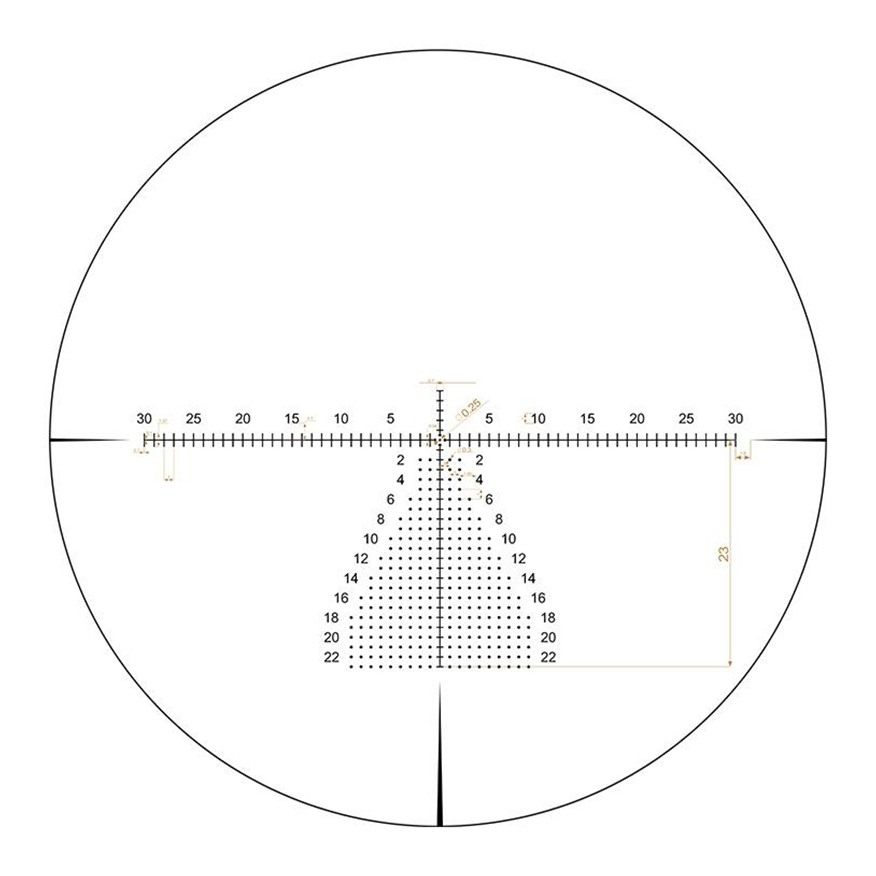 Riton Optics 5C525AFI23 5 Conquer Black 5-25x56mm 34mm Tube Illuminated MOR