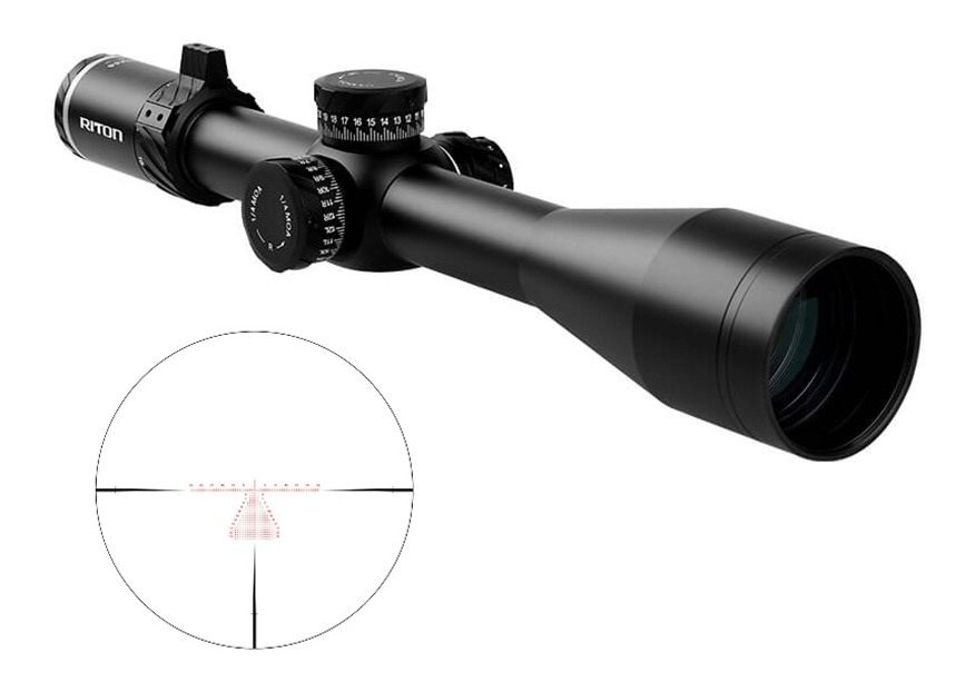 Riton Optics 5C525AFI23 5 Conquer Black 5-25x56mm 34mm Tube Illuminated MOR view 2