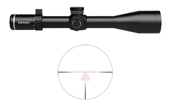 Riton Optics 5C525AFI23 5 Conquer Black 5-25x56mm 34mm Tube Illuminated MOR view 5