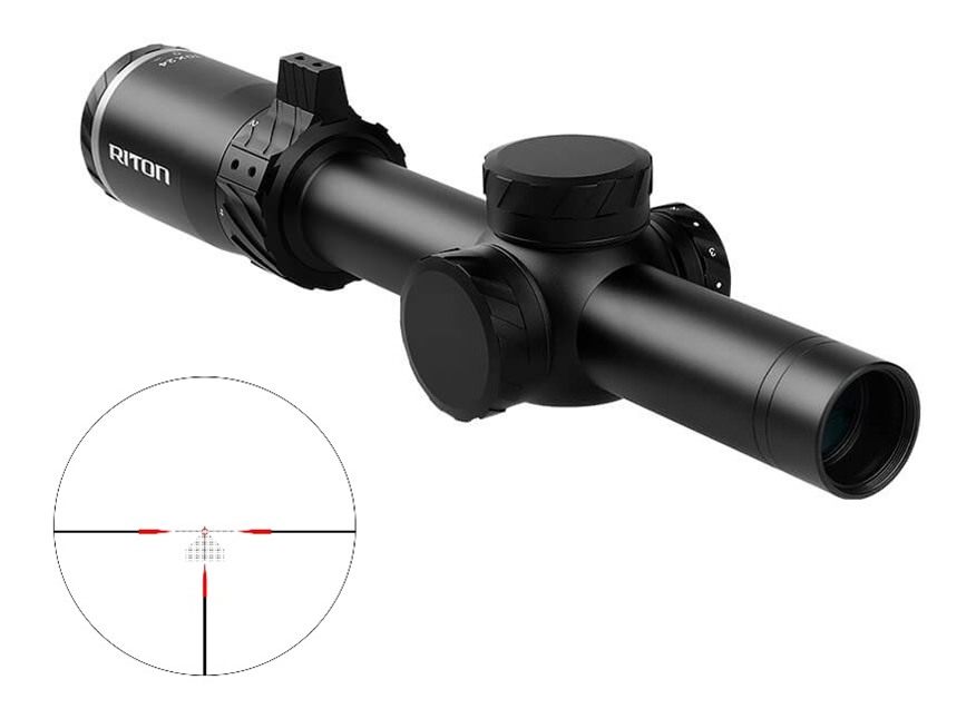 Riton Optics 5T110LFI23 5 Tactix Black 1-10x24mm 30mm Tube Illuminated 3OT view 2
