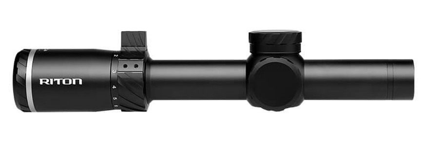 Riton Optics 5T110LFI23 5 Tactix Black 1-10x24mm 30mm Tube Illuminated 3OT view 5
