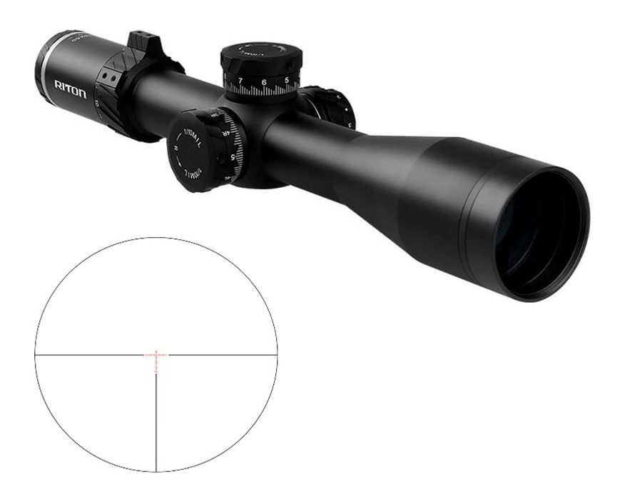 Riton Optics 7C318LPFI23 7 Conquer Black 3-18x50mm 34mm Tube Illuminated PS
