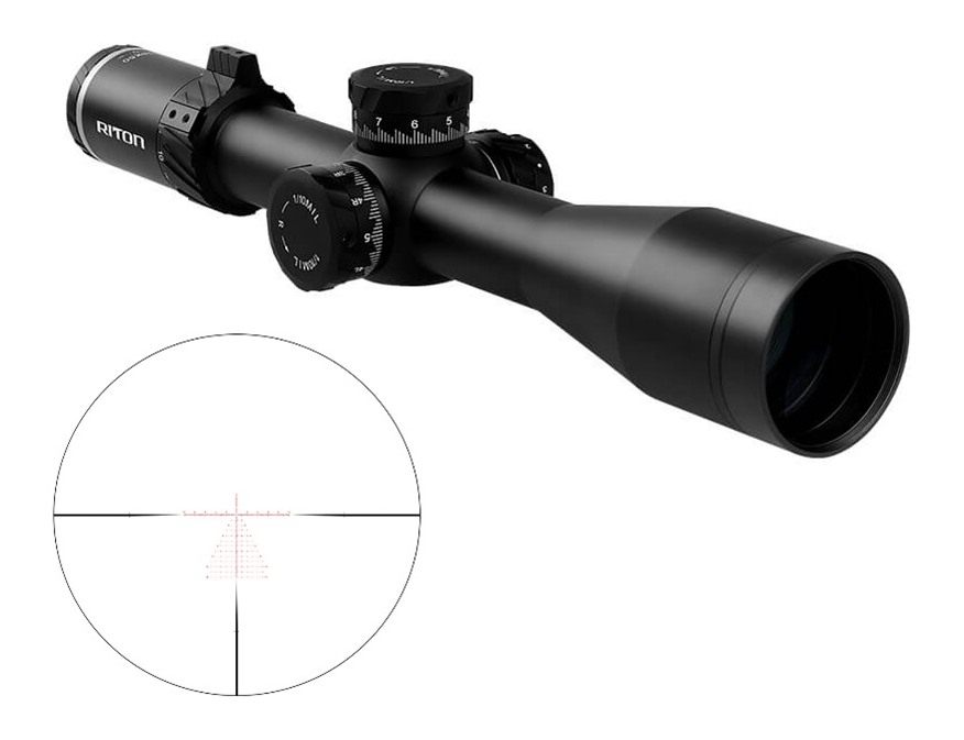 Riton Optics 7C318LFI23 7 Conquer Black 3-18x 0mm 34mm Tube Illuminated T3