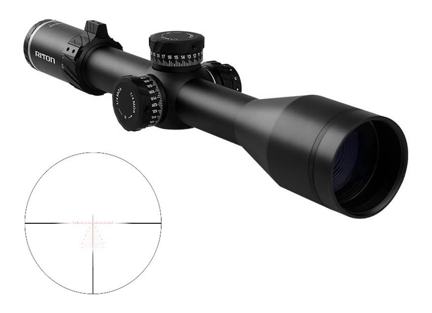 Riton Optics 7C432LFI23 7 Conquer Black 4-32x56mm 34mm Tube Illuminated PSR