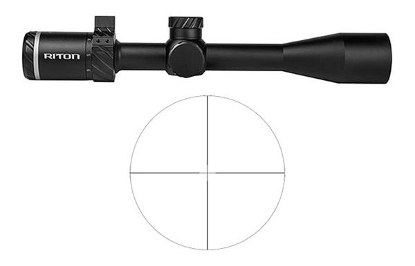 Riton Optics 3P39AS23 3 Primal Black 3-9x 40mm 1in Tube Heavy Duplex Reticl view 2