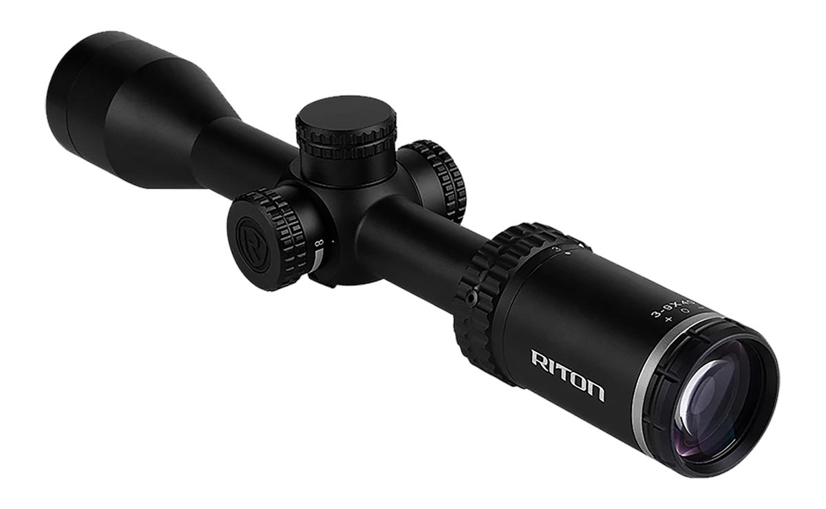 Riton Optics 1 Primal Rifle Scope 3-9x40 1in SFP Long Body Non-Illum - Blac