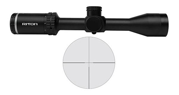 Riton Optics 1 Primal Rifle Scope 3-9x40 1in SFP Long Body Non-Illum - Blac view 5