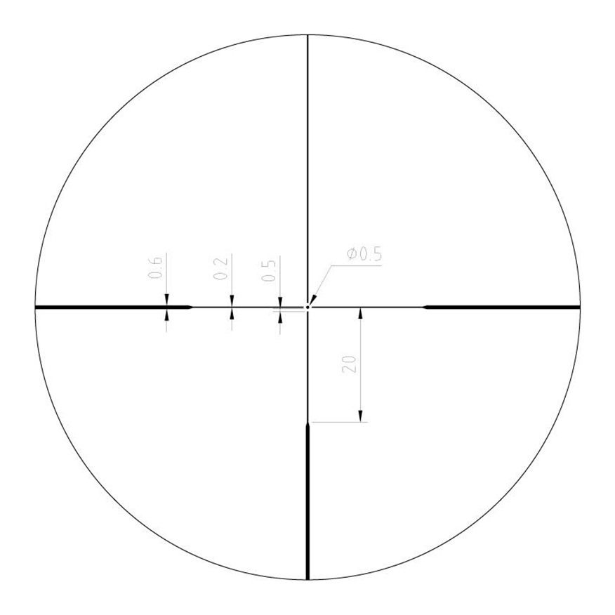 Riton Optics 1P412ASI23 1 Primal Black 4-12x 50mm 1in Tube Illuminated RDH view 2