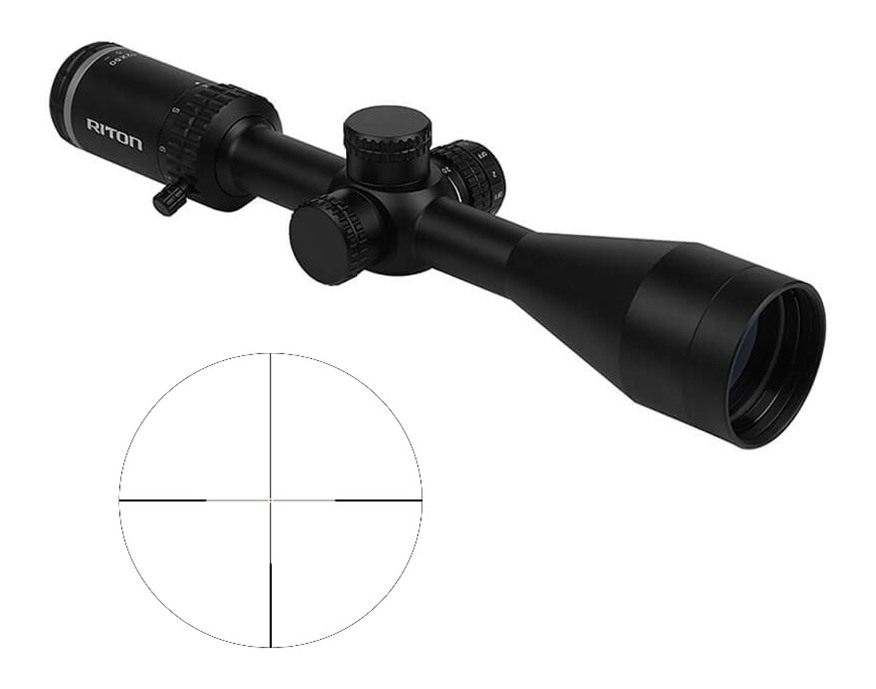 Riton Optics 1P412ASI23 1 Primal Black 4-12x 50mm 1in Tube Illuminated RDH view 3
