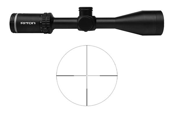 Riton Optics 1P412ASI23 1 Primal Black 4-12x 50mm 1in Tube Illuminated RDH view 4