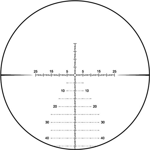 Riton Optics X1 Conquer Rifle Scope 6-24x50 1in FFP Mpsr Non-Illum MOA - Bl view 5