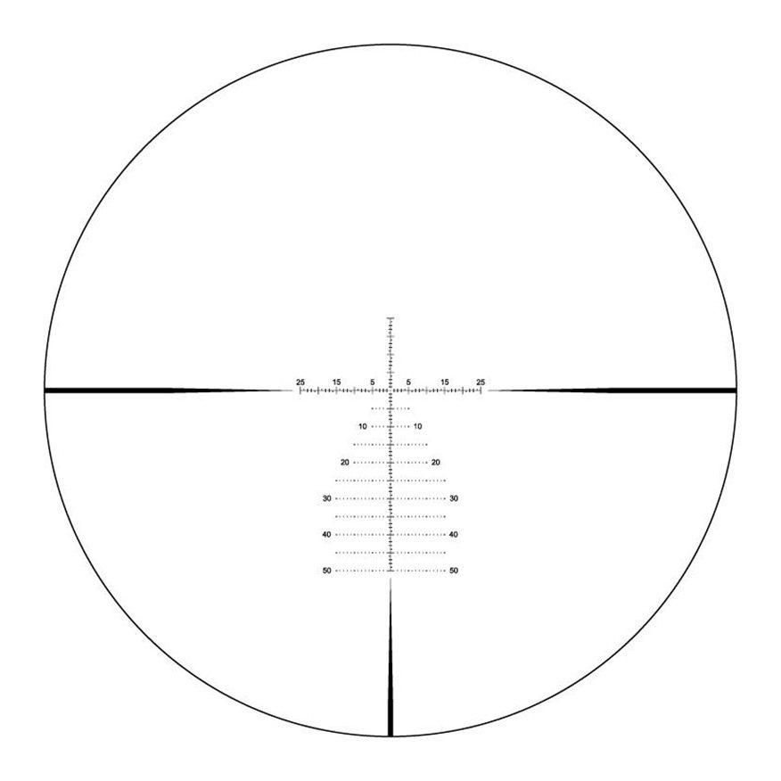 Riton Optics 1C624AS23 1 Conquer Black 6-24x 50mm 1in Tube R3 Reticle view 2