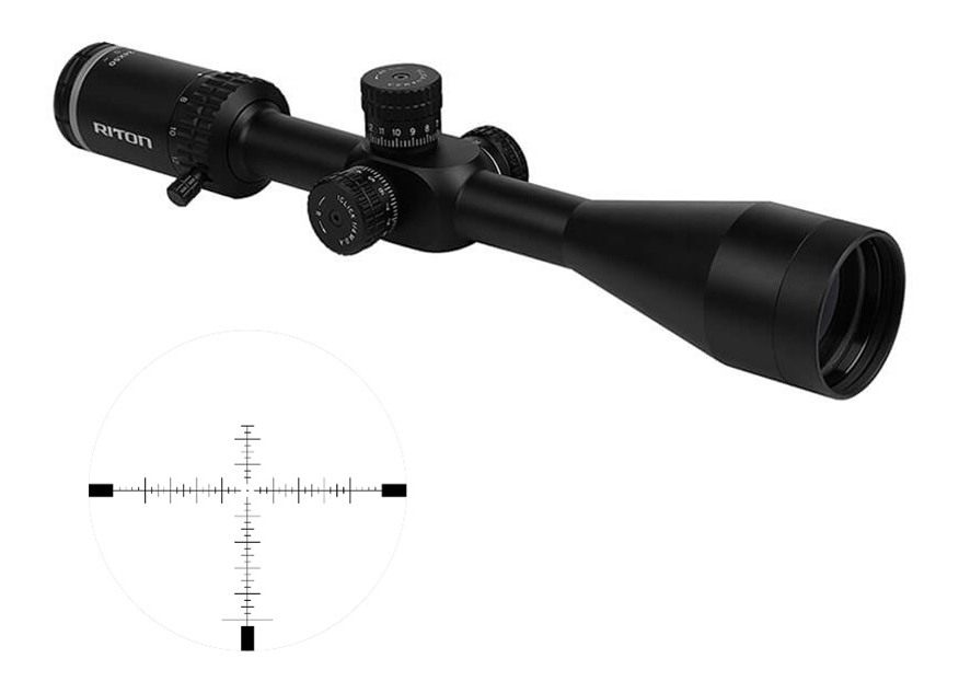 Riton Optics 1C624AS23 1 Conquer Black 6-24x 50mm 1in Tube R3 Reticle view 3