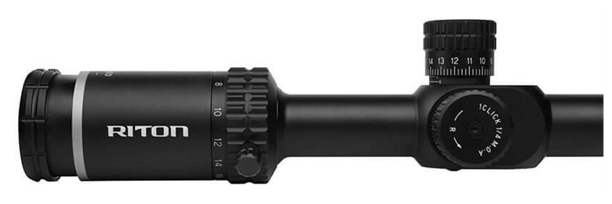 Riton Optics 1C624AS23 1 Conquer Black 6-24x 50mm 1in Tube R3 Reticle view 5