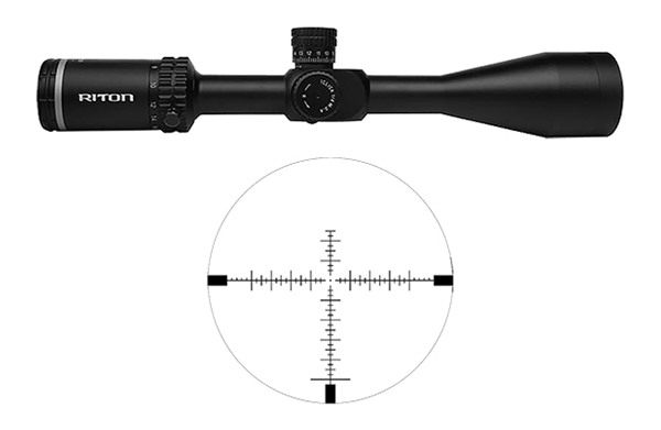 Riton Optics 1C624AS23 1 Conquer Black 6-24x 50mm 1in Tube R3 Reticle view 6