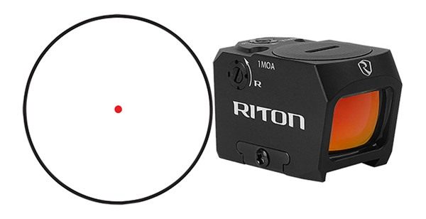 Riton Optics 3TEED23 3 Tactix EED Black 1 x 0.83in x 0.65in 3 MOA Red Dot view 4