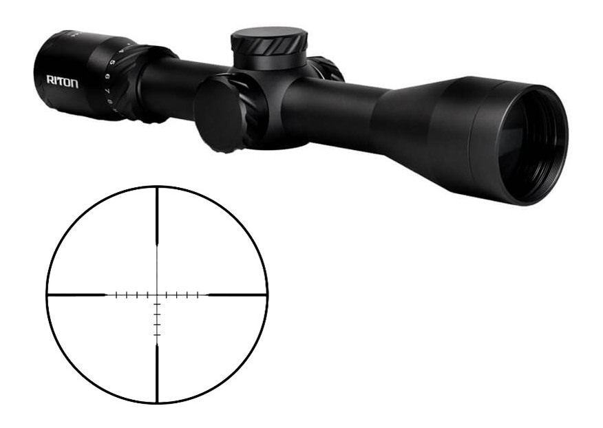 Riton Optics 3P315ASLW24 3 Primal Black 3-15x 44mm 30mm Tube XRP Reticle view 2