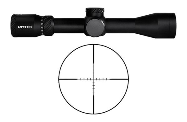 Riton Optics 3P315ASLW24 3 Primal Black 3-15x 44mm 30mm Tube XRP Reticle view 3