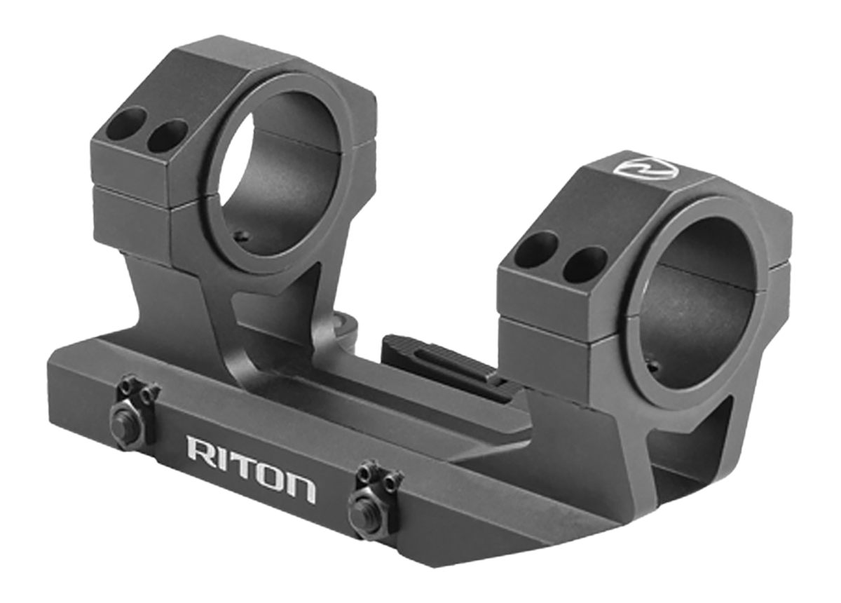 Riton Optics X34QD Scope Mount/Ring Combo Cantilever Quick Detach, Black An