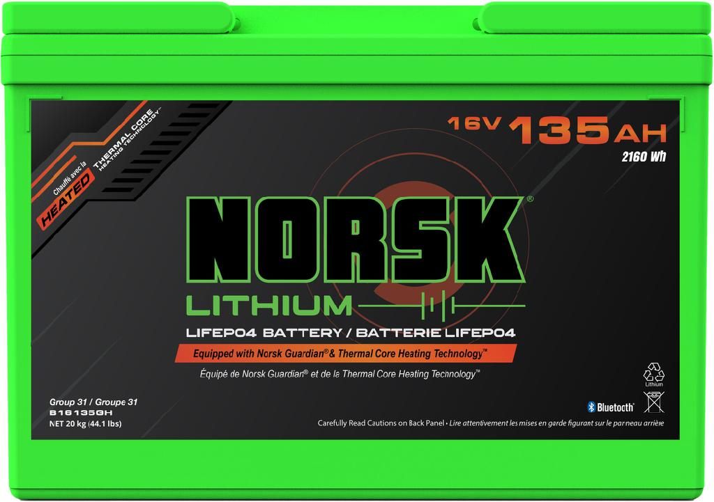 Norsk Lithium House/troll Batt 16v-135ah Heated W/guardian (haz Doc Require