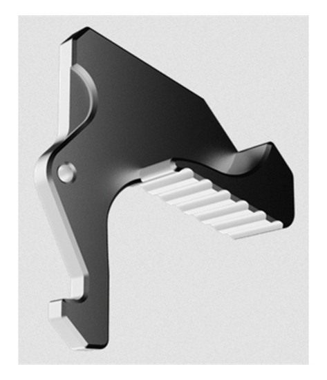 Rise Armament RA212GIGPHT Extended Charging Handle Latch Graphite Gray Alum view 2