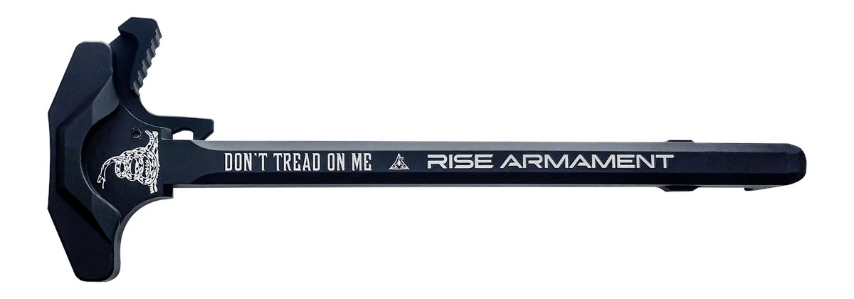 Rise Armament RA212DTOM Extended Charging Handle Black Aluminum for AR-15