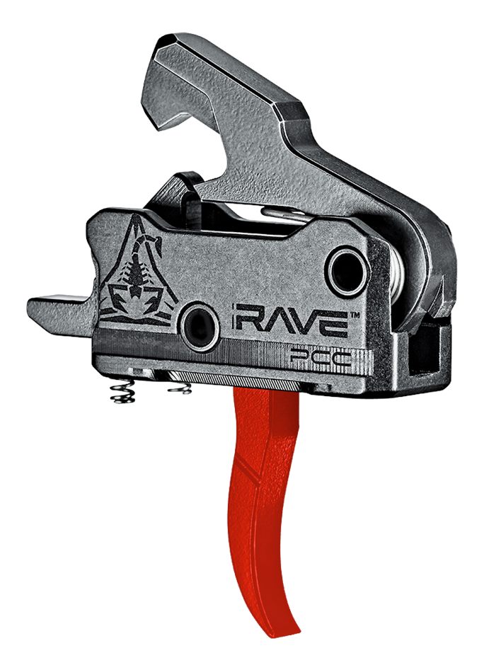Rise Armament T017PCCRED Rave Pistol Caliber Carbine Black/Red Curved