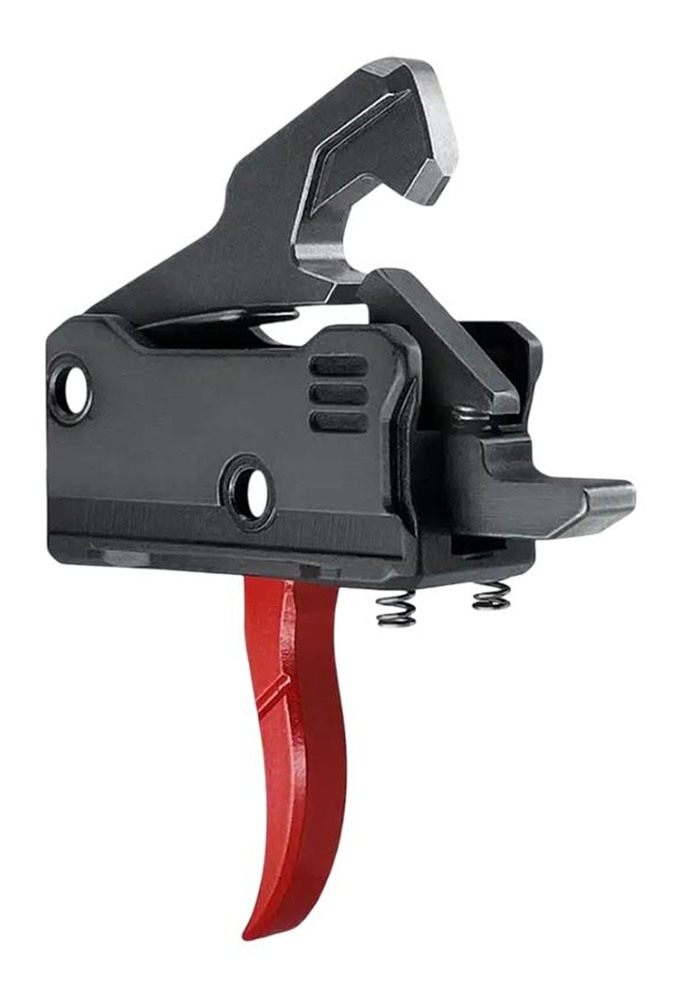 Rise Armament T017PCCRED Rave Pistol Caliber Carbine Black/Red Curved view 2