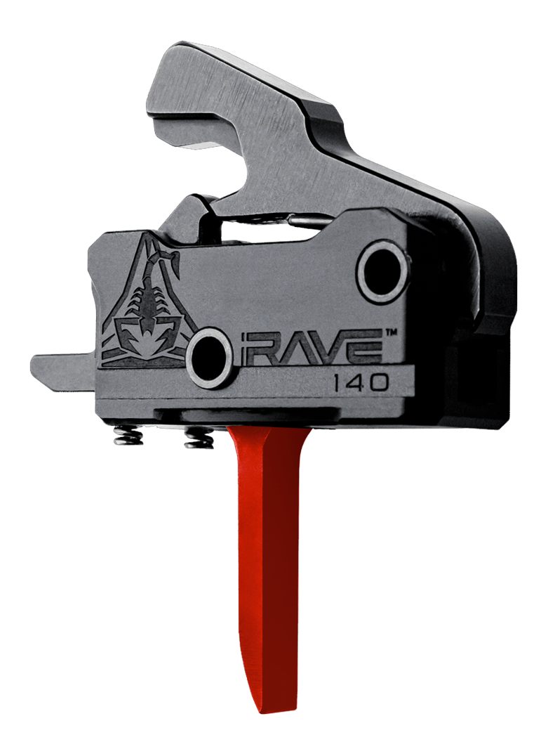 Rise Armament T017FRED RA-140 Super Sporting Black/Red Flat Fits AR-Platfor