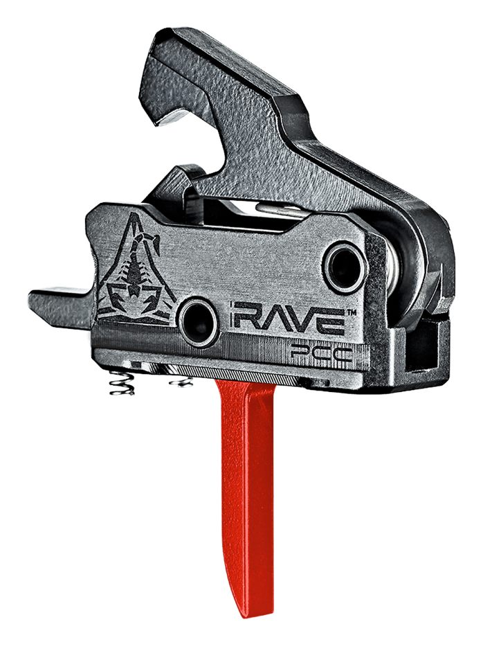 Rise Armament T017FPCCRED Rave Pistol Caliber Carbine Black/Red Single-Stag