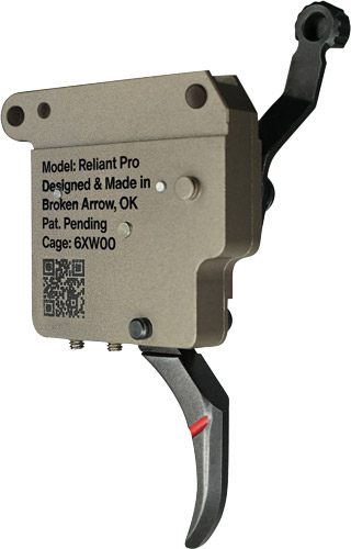 Rise Armament Trigger Reliant Pro Rem 700 1-3lb Pull Curved Fde/blk view 3