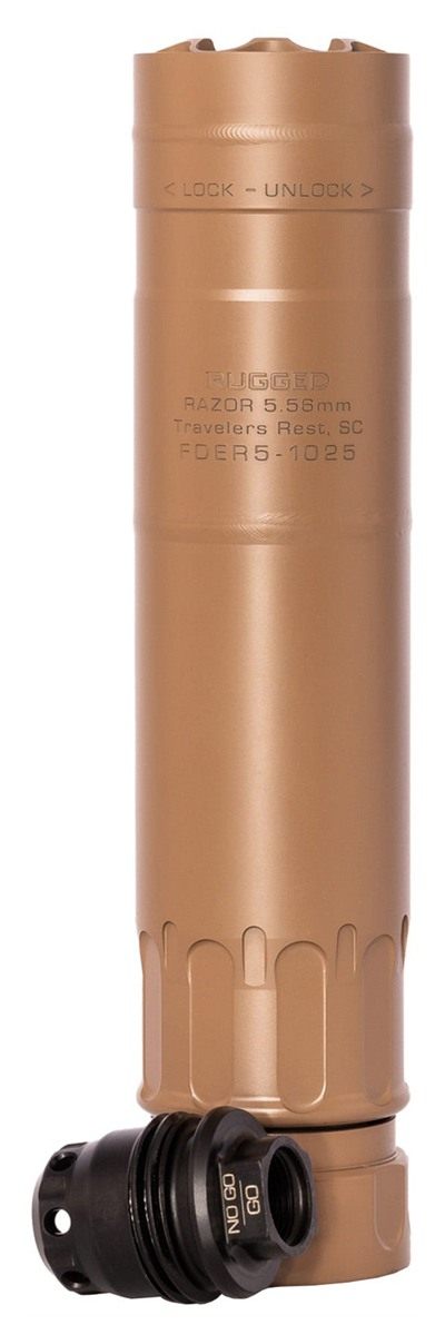 Rugged Suppressors Razor 556 FDE Includes M2 Brake 1/2-28