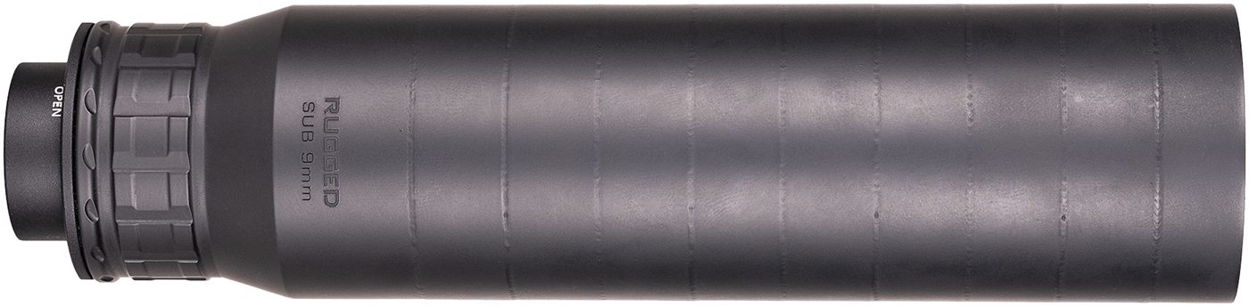 Rugged Suppressors SUB9 9MM .360 PCC/SMG/PDW, Full Auto Rated, RU3 Included