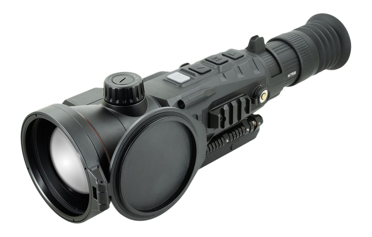 Nocpix iRay USA RICO2H75R 2 H75R LRF Thermal Weapon Sight Black 4x75mm Mult