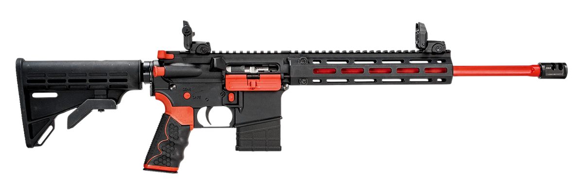 Tippmann Arms A101342 M4-22 Redline LR 10+1 16in Duracoat Fluted Threaded B